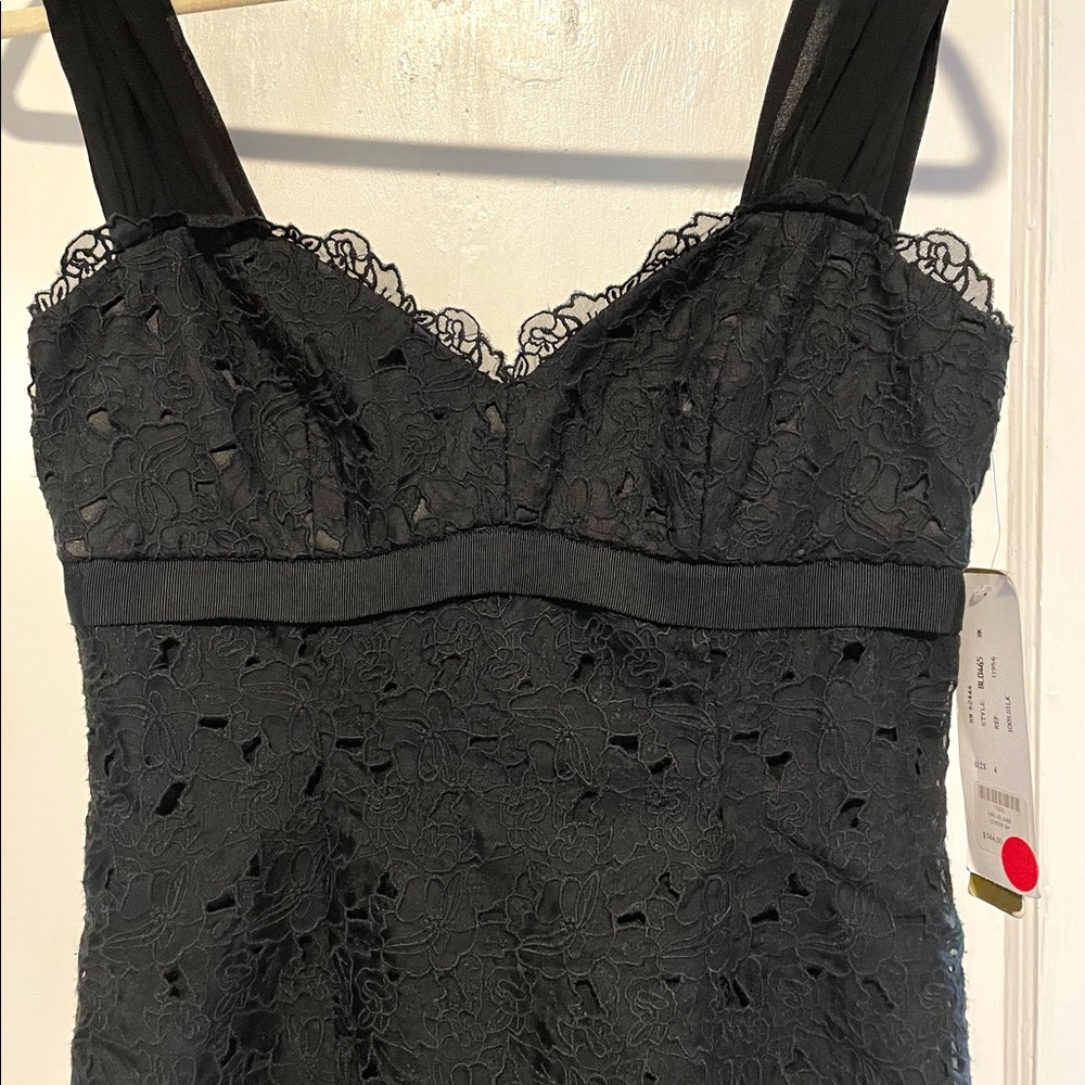 Nicole Miller black midi gown. Tags on.